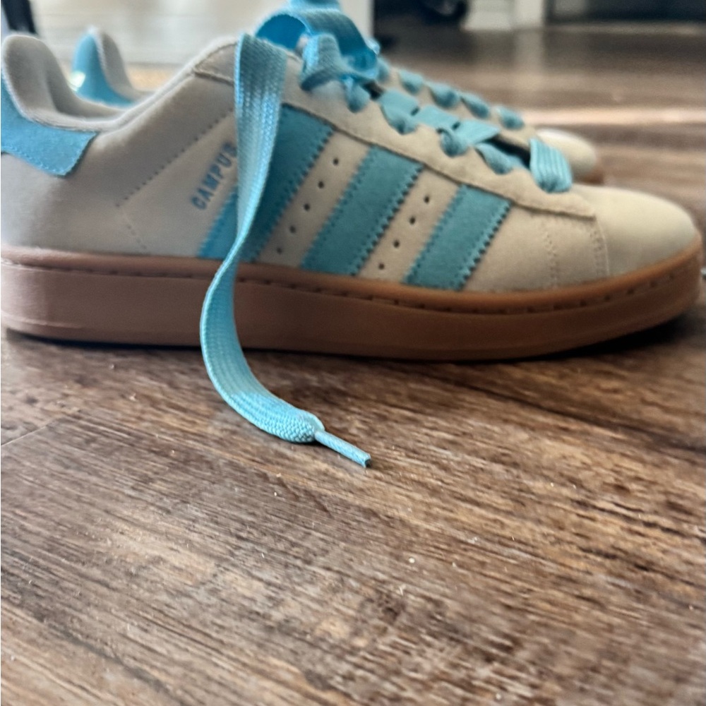 adidas Women's Sneakers in Gray and Blue - Picture 6 of 13
